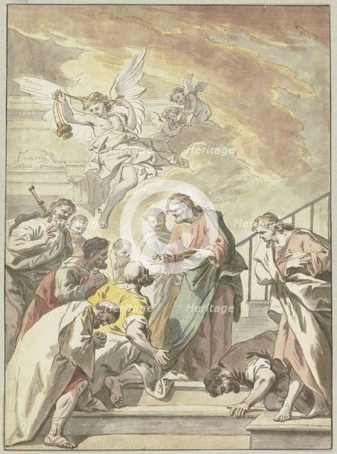 Christ administering the Eucharist. Creator: Jean Jouvenet.
