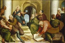 Christ among the Doctors, 1539. Artist: Jacopo Bassano il vecchio