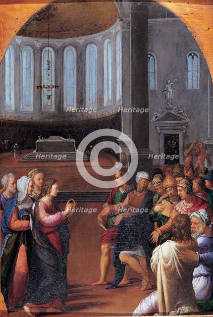 Christ among the Doctors, 1550. Artist: Filippi, Camillo (1500-1574)