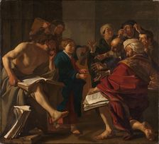 Christ among the Doctors, 1622. Creator: Baburen, Dirck (Theodor), van (1595-1624)