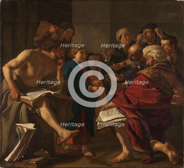 Christ among the Doctors, 1622. Creator: Baburen, Dirck (Theodor), van (1595-1624).