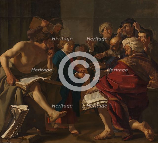 Christ among the Doctors, 1622. Creator: Dirck van Baburen.