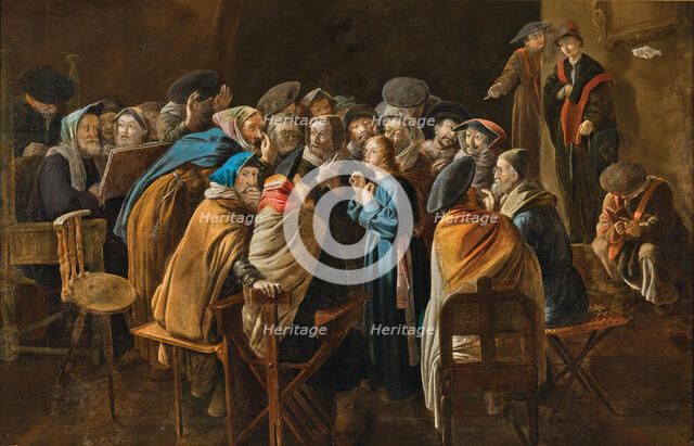 Christ among the Doctors, 1651. Creator: Wittig; Bartholomäus (1613/14-1684).