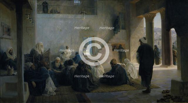 Christ among the Doctors, 1896. Artist: Polenov, Vasili Dmitrievich (1844-1927)