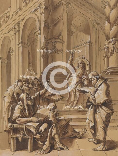 Christ among the Doctors, 18th century. Creator: Francesco Fontebasso.