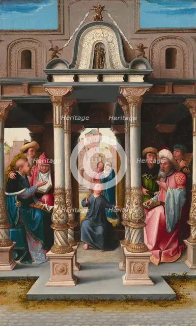 Christ among the Doctors [obverse], c. 1513. Creator: Bernaert van Orley.
