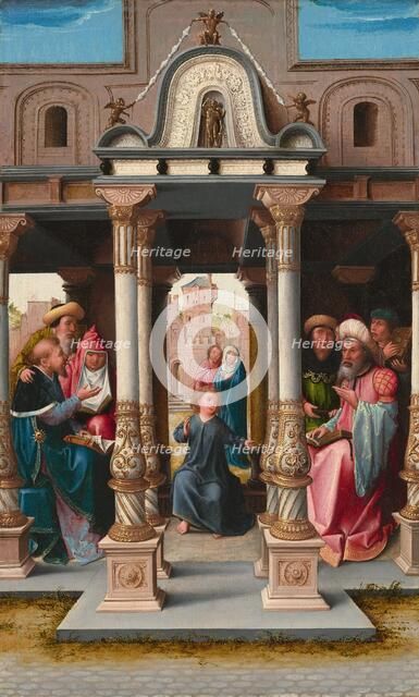 Christ among the Doctors [obverse], c. 1513. Creator: Bernaert van Orley.