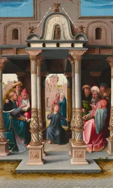 Christ among the Doctors [obverse], c. 1513. Creator: Bernaert van Orley