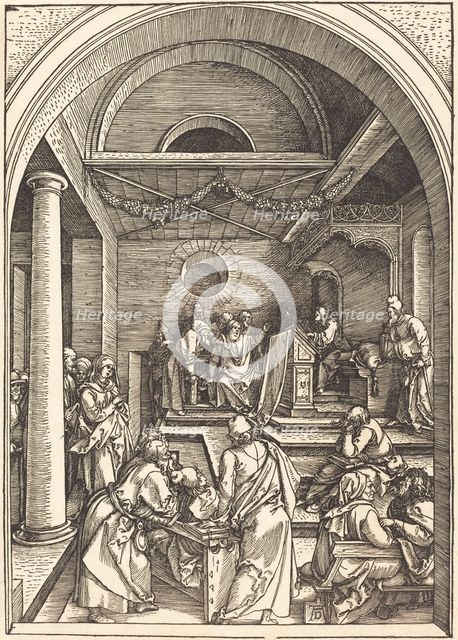 Christ among the Doctors, c. 1503/1504. Creator: Albrecht Durer.