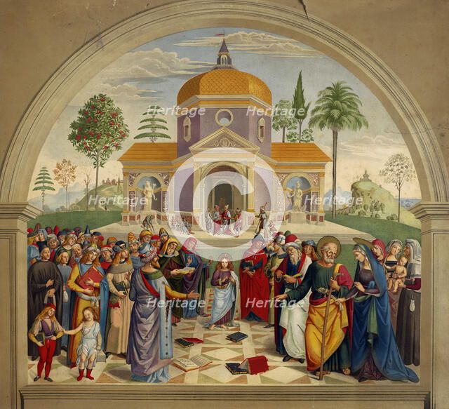 Christ among the doctors, c1865. Creator: Bernardino Pinturicchio.