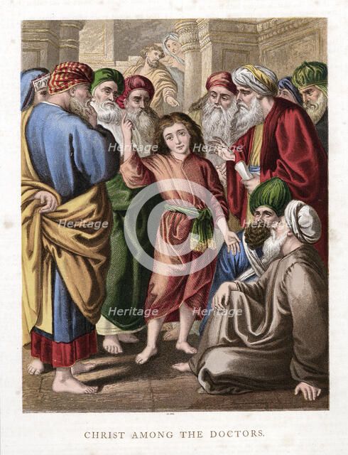 'Christ among the Doctors', c1860. Artist: Anon