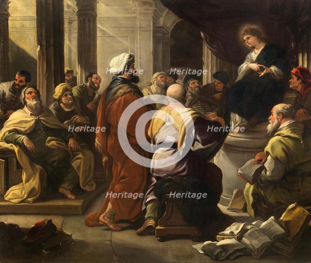Christ among the Doctors, ca 1665. Creator: Giordano, Luca (1632-1705).