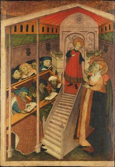 Christ among the Doctors. Creator: Spanish (Catalan) Painter (early 15th century)