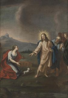 Christ and the Canaanite woman, unknown date. Creator: Anon