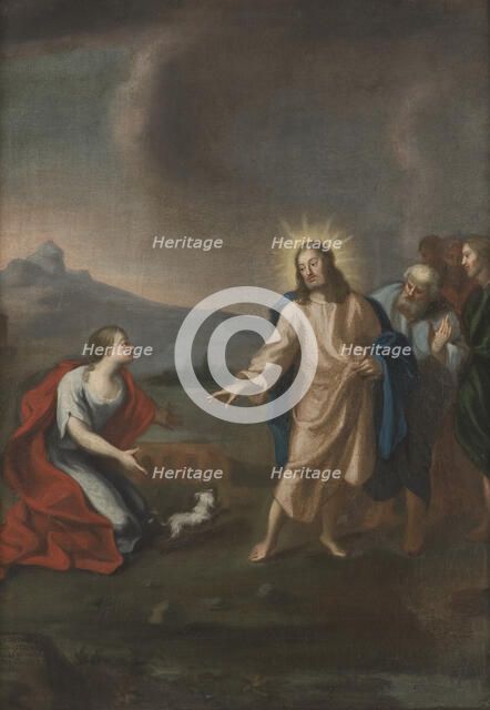 Christ and the Canaanite woman, unknown date. Creator: Anon.