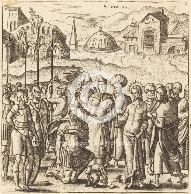 Christ and the Centurion, probably c. 1576/1580. Creator: Leonard Gaultier.