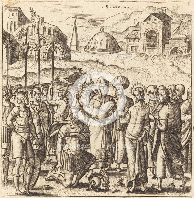 Christ and the Centurion, probably c. 1576/1580. Creator: Leonard Gaultier.