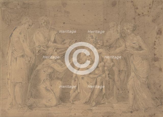 Christ and the Children, 17th century. Creator: Anon.
