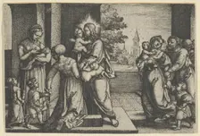 Christ and the Children. Creator: Georg Pencz