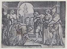 Christ and the Adulterous Woman. Creator: Georg Pencz