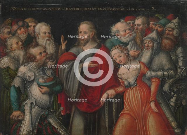 Christ and the Adulteress, ca. 1545-50. Creator: Lucas Cranach the Younger.