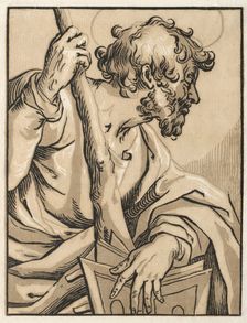 Christ and the Apostles: St. Judas Thaddeus (with the Club), 1600s. Creator: Ludolph Büsinck (German, 1590-1669)