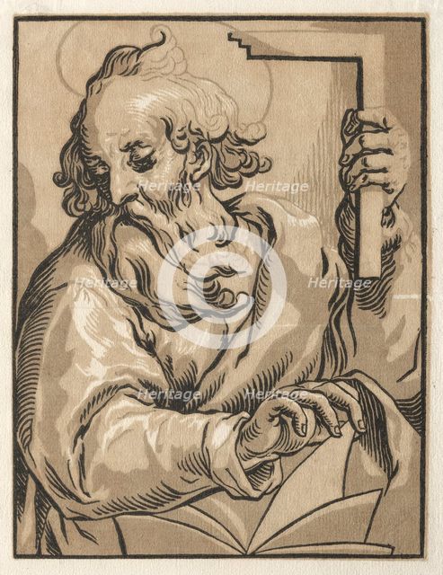 Christ and the Apostles: St. Thomas (with the Square), 1600s. Creator: Ludolph Büsinck (German, 1590-1669).