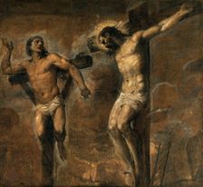 Christ and the Good Thief, ca 1565-1570. Creator: Titian (1488-1576)