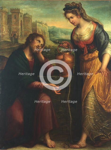 Christ and the Samaritan Woman, 1607. Creator: Fontana, Lavinia (1552-1614).