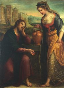 Christ and the Samaritan Woman, 1607. Creator: Fontana, Lavinia (1552-1614)