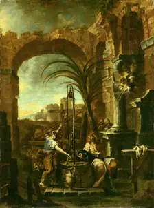 Christ and the Samaritan Woman, 1705-1710. Creator: Alessandro Magnasco