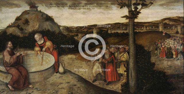 Christ and the Samaritan Woman at Jacob's Well, ca 1552.
