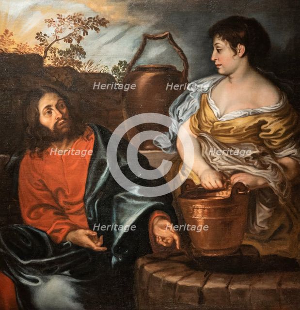 Christ and the Samaritan Woman at Jacob's Well, First Half of 17th cen.. Creator: Cairo, Francesco (1607-1665).