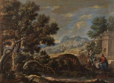 Christ and the Samaritan Woman in a Landscape, between c1740 and c1760. Creator: Pedro Rodriguez de Miranda