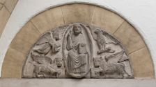 Christ and the Symbols of the Four Evangelists, 12th century. Creator: Unknown