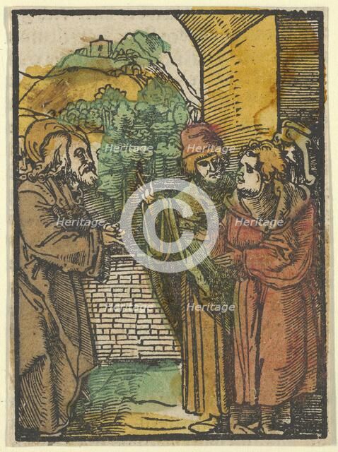 Christ and the Pharisees, from Das Plenarium, 1517. Creator: Hans Schäufelein the Elder.