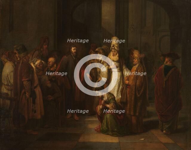 Christ and the Woman in Adultery, 1650-1674. Creator: Gerbrand van den Eeckhout.