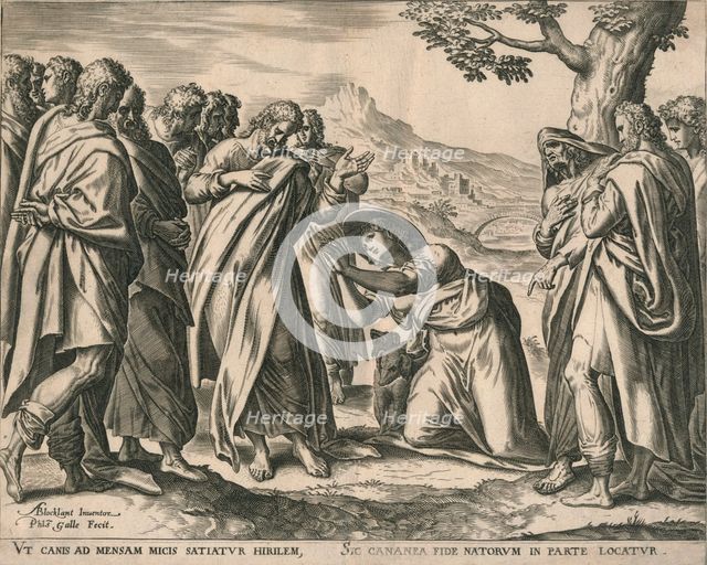Christ and the Woman of Canaan, c1577-1579. Creator: Philip Galle.