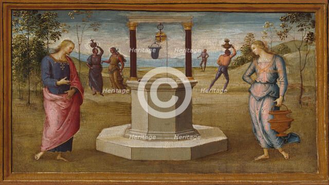 Christ and the Woman of Samaria, 1500/05. Creator: Perugino.