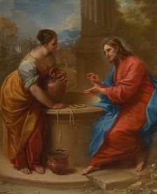 Christ and the Woman of Samaria, 1715-20. Creator: Benedetto Luti