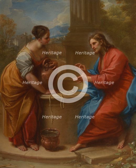 Christ and the Woman of Samaria, 1715-20. Creator: Benedetto Luti.