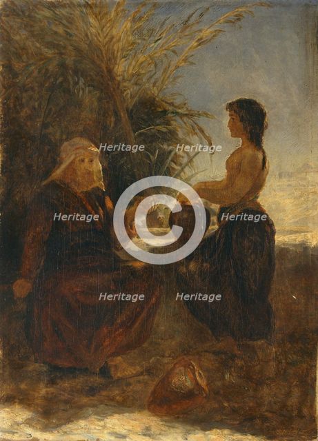 'Christ and the woman of Samaria', 1854-1915. Creators: Thomas Henry Thomas, Jesus Christ.