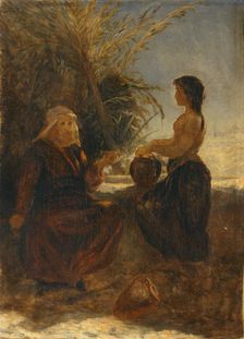 Christ and the woman of Samaria 1854-1915. Creators: Thomas Henry Thomas, Jesus Christ