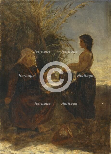 'Christ and the woman of Samaria', 1854-1915. Artist: Thomas Henry Thomas