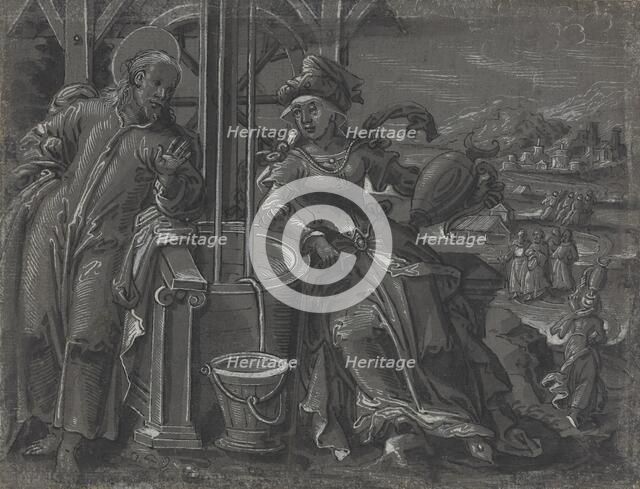 Christ and the Woman of Samaria [verso], c. 1600. Creator: Unknown.