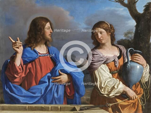Christ and the Woman of Samaria at the Well, 1640. Creator: Guercino.