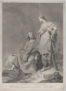 Christ and the woman of Samaria at the well, from the series of 112 prints of the sacre..., 1743-63. Creators: Pietro Monaco, Domenico Magioto