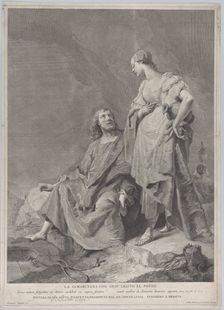 Christ and the woman of Samaria at the well, from the series of 112 prints of the sacre..., 1743-63. Creators: Pietro Monaco, Domenico Magioto