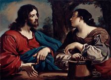 Christ and the Woman of Samaria, c1620. Creator: Workshop of Guercino