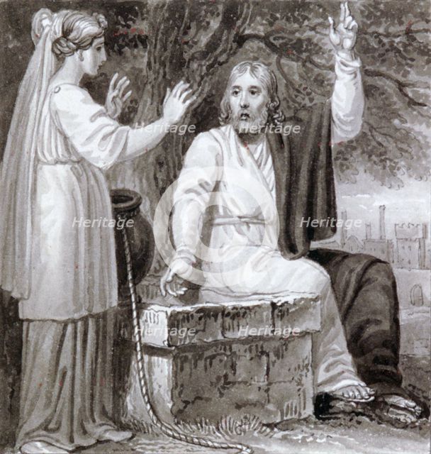 'Christ and the Woman of Samaria', c1810-c1844. Artist: Henry Corbould 